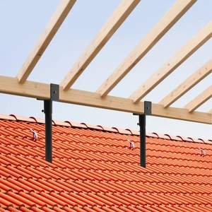 2 Stück Dachhalterung Halterungen Dacherhöhung Klammern für Terrasse Dach Träger Klammern Set - Bild 1 von 17