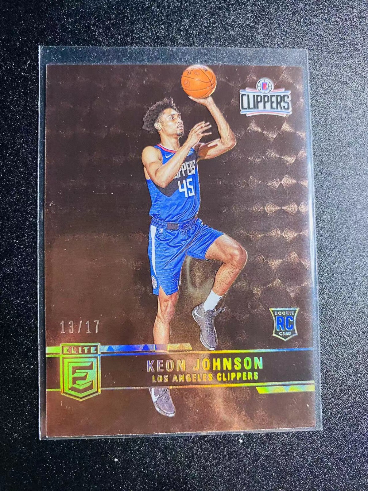 2021-22 Donruss Elite Rookies Keon Johnson #228 RC FOTL Bronze /17 SSP