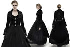 Punk Rave Gothic Woman Coat Dress Cosplay Victorian Long Jacket Steampunk Cloak