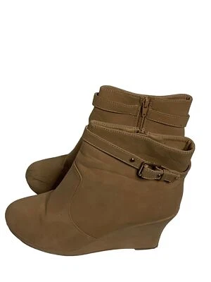 Top Moda 3.5" Botas de Cuña Mujer Talla 9 Marrón Foto 1 de 4