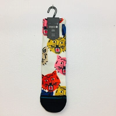 Calcetines Stance Katya Crew para mujer pequeños 5-7,5 multicolores Tigres Foto 1 de 4