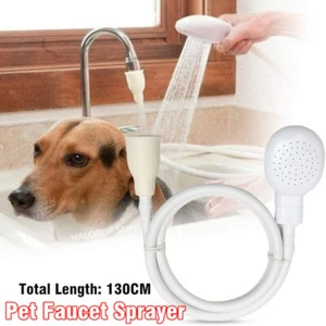 Pet Shower Spray Hose Head Dog Attachment Washing Holder Single Tap Sink Bath AU - Picture 1 of 12