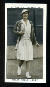 1936 Mitchell's & Son Cigarettes Helen Wills Moody #38 Tobacco Card 1935 Gallery