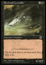 Magic the Gathering MTG Skeletal Crocodile (110) Portal   LP