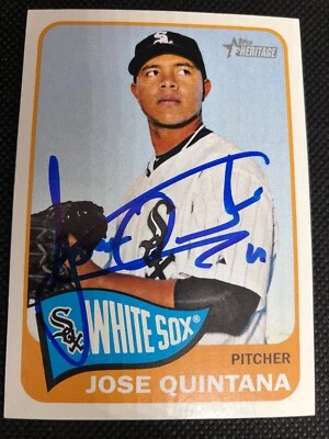 Jose Quintana White Sox 2014 Signed Autographed Topps Heritage Card #178 ~ COA - Image 1 of 4
