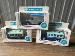 3 x Lledo Limited Edition - Barclays Bank Vehicles Coach/ Van Bundle Read Desc - Picture 1 of 13