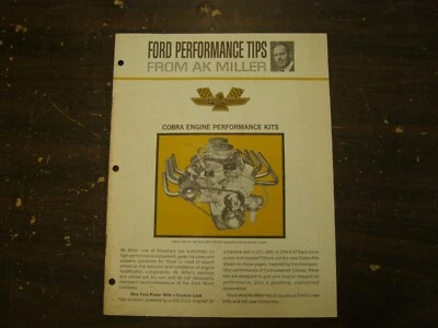 原始设备制造商福特 1964 性能提示书野马眼镜蛇发动机套件 Fairlane Falcon nos — 第 1/4 张图片