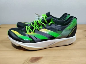 Adidas Adizero Takumi Sen 8 Running Shoe Black Green White GY8405 Men's Size 13 - Picture 1 of 6