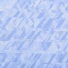 Coton bleu pâle argent nacré métallique et bleu pâle abstrait par Benartex, par 1/2 yd