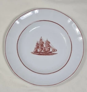 Wedgwood Flying Cloud Red Jacket 1853 Salad Plates 8" Georgetown Collection - Picture 1 of 13