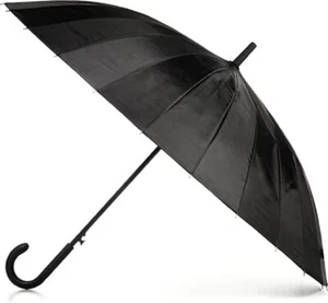 totes Auto Open Rainbow Stick Umbrella Black - 9514 - Picture 1 of 1