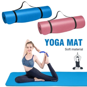 Yoga Mat Exercise Mat Thick Non-Slip Gym Sport Yoga Pilates Fitness Bag - Picture 1 of 25