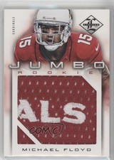 2012 Limited Rookie Jumbo Materials Prime /20 Michael Floyd #8 Rookie RC