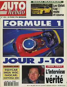 AUTO WEEKLY n°1023 28/02/1996 INDYCAR NASCAR DAYTONA 500 MASERATI GHIBLI - Picture 1 of 1