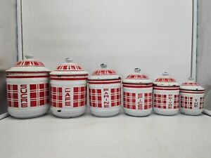 6 pots à épices anciens