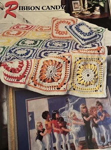 CROCHET Annie’s Afghan Quilt Club ~Ribbon Candy~PATTERN Only~ - Picture 1 of 3