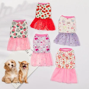 Ropa Mascota Perro Pequeño Vestido Princesa Cachorro Gato Falda Chihuahua-〒 - Imagen 1 de 30