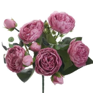 1-4Pack 9 Heads Silk Peony Artificial Flowers Wedding Bouquet Home Party Decor - Picture 1 of 19