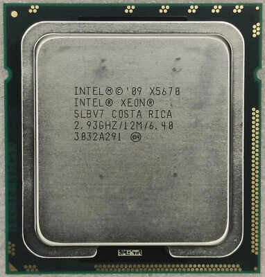 Intel Xeon X5670 SLBV7 2.93GHz 12MB 6.4 GT/s LGA1366 Six Core CPU Processor - Image 1 of 3