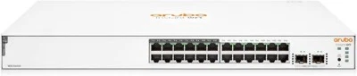 HPE JL813A Aruba IO 1830 24G 12p Class 4 PoE + 2 SFP 195W Switch US en - Image 1 of 2