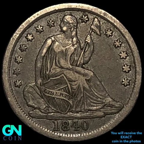 1840 Seated Liberty Half Dime  #E7783 Cover