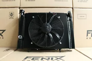 Holden VB-VC-VH-VK Commodore V8 Fenix Radiator, Custom Shroud & 3000cfm Spal Fan - Bild 1 von 9