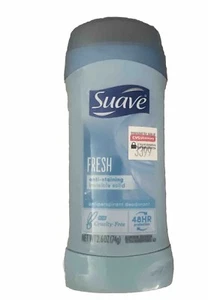 Suave 48 Hour Protection Fresh Invisible Solid Antiperspirant Deodorant 2.6 Oz - Picture 1 of 2