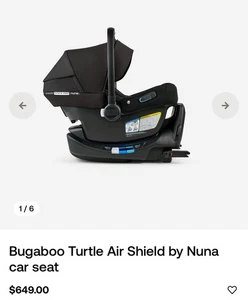 Bugaboo Turtle Air Shield von Nuna Car 💺 schwarz, neu, versiegelter Karton 2024 - Bild 1 von 3