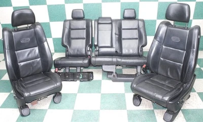 14' GRAND CHEROKEE *WEAR* Overland Leather Heat Cool Mem Buckets Backseat Seats Foto 1 de 4