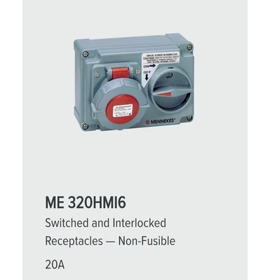 MENNEKES ME 320HMI6 / ME320HMI6 (NEW SEALED BOX) - Imagem 1 de 4