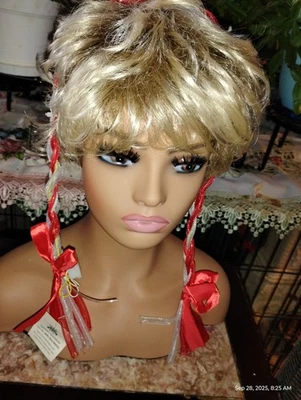 Festa de Halloween Oktoberfest trançada dupla bávara, piscando, vermelho/branco - Imagem 1 de 4