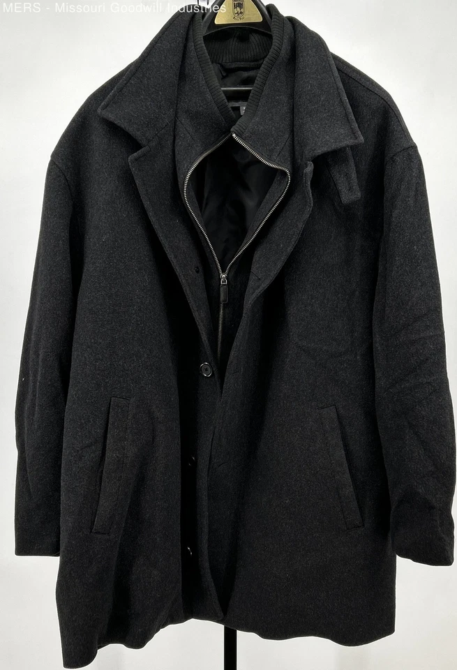 Daniel Cremieux Men's Grey Solid Signature Collection Coat 3X Outerwear - Image 1 of 4