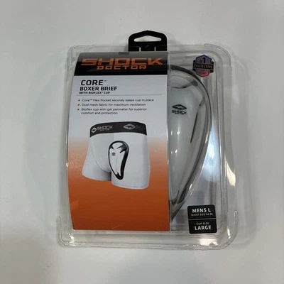 Nuevo calzoncillo boxer Shock Doctor Core para hombre con copa Bioflex grande Foto 1 de 3