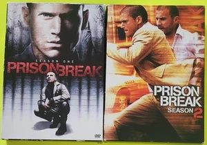 PRISON BREAK ● Complete Seasons 1 and 2 EXCELLENT DVD Box Sets. MEDIA Postage. - Picture 1 of 1