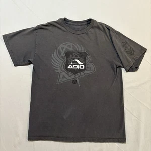 Y2K Adio Footwear Heartagram T Shirt Sz S Bam Skate Tee 2000s Small - Picture 1 of 12