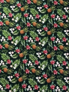Tropischer Ananas Stoff Meterware (36 x 44) am Anfang | Quilt Qualität - Bild 1 von 7