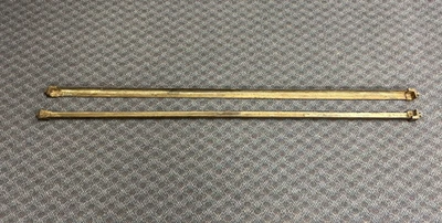 Antique BED RAILS Cast Iron Tapered Pin Ends frame Twin Full Size bedframe metal - Image 1 of 4