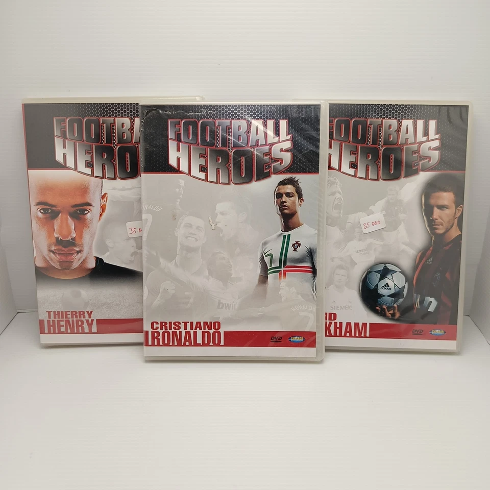3x New Football heroes DVD Region 3 PAL Christiano Ronaldo+David Beckham+Henry - image 1 of 4