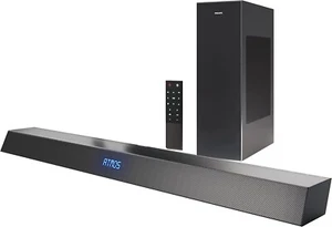 Philips TAB5305 Soundbar Speaker with Wireless Subwoofer - Black - Picture 1 of 6