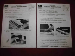 Copy of 1972 Buick Sun Coupe Service Bulletins-TWO Different! - Picture 1 of 10