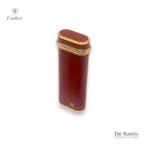Accendino Cartier Must de Cartier Trinity Originale in Lacca Rossa - Foto 1 di 6