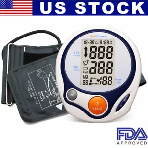Automatic High Blood Pressure Monitor BP Cuff Gauge Heart Rate Machine US Stock - Picture 1 of 9