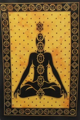 Bohemian Indian Mandala Textile Throw Hippie Yoga Mat Poster Tapestry Wall Art  - Image 1 of 2