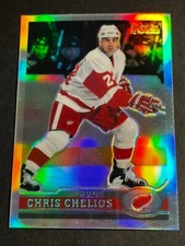 Box 3: 1999-00 O PEE CHEE CHROME REFRACTOR Chris Chelios Detroit Red Wings #219