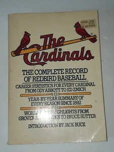 Vintage 1983 the cardinals the complete record of redbird baseball book Jack buc - Picture 1 of 5