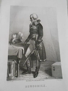 Gravure 19ème - Portrait Dumouriez - Imagen 1 de 1