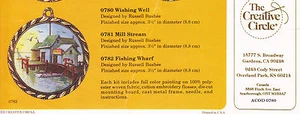 Stamped Embroidery Kit: Fishing Wharf Preprinted Fabric with Metal Frame - Bild 1 von 2