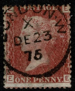 1864 1d Red Plate 159 EE Crisp Upright Central LONDON NW CDS VFU SG 43 - Picture 1 of 1