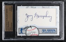 2014 Famous Fabrics Ink Big Apple Baseball 1/1 Jerry Mumphrey Auto k4s