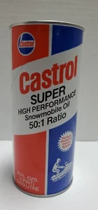 Castrol Super High Performance Snowmobile Oil Can 50:1 Ratio - Picture 1 of 7